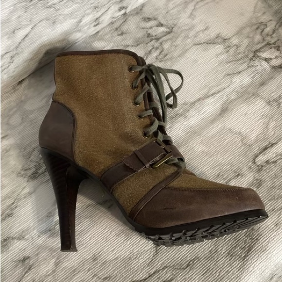 Aldo canvas high heels shoes ,size 40 - Picture 2 of 13